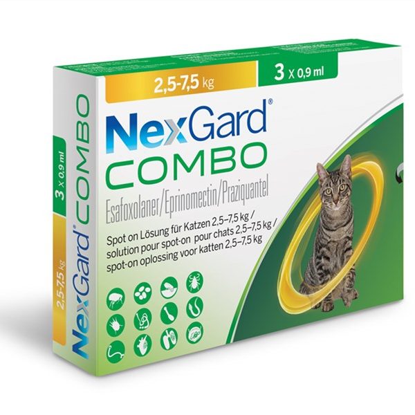 Nexgard Combo Spot-on Kat 2,5 tot 5kg