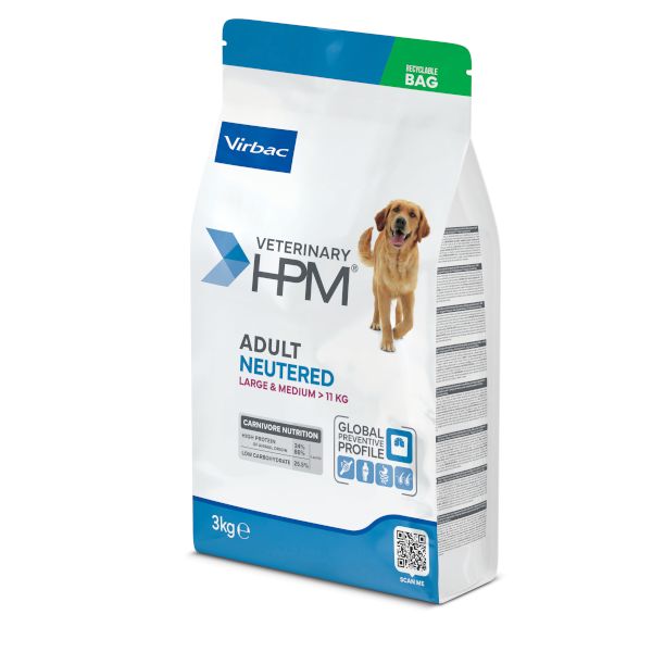 Veterinary HPM Adult Neutered Dog Large & Medium 3kg